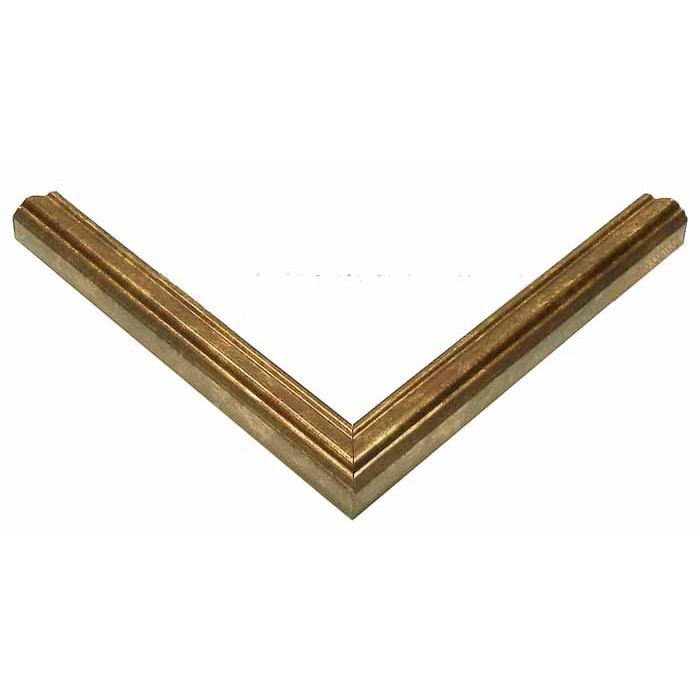 Κορνίζα ξύλινη 2 εκ. μπρονζέ 417-11